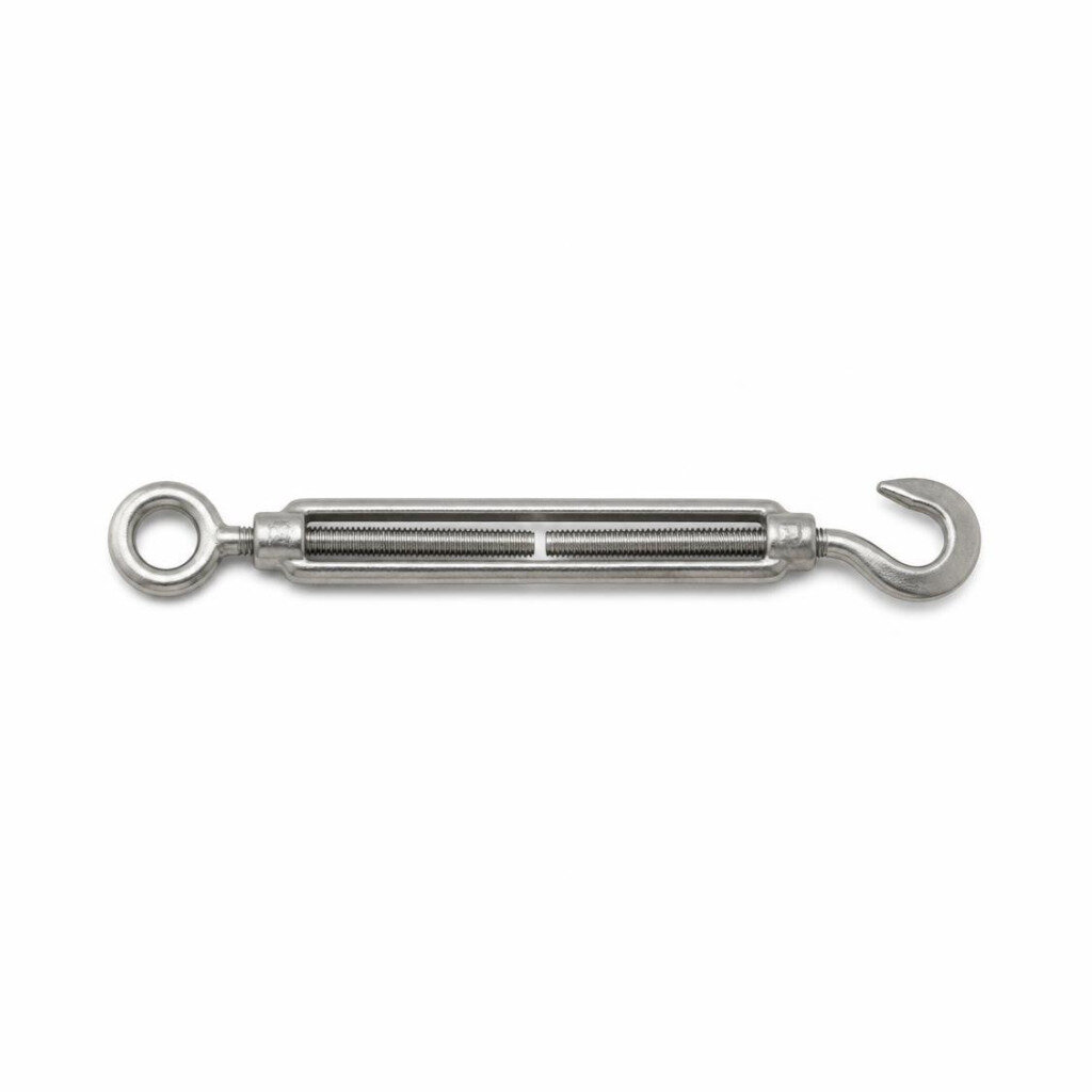 NIETZ M16 SS304 EYE/HOOK TURNBUCKLE DIN 1480 - 160249