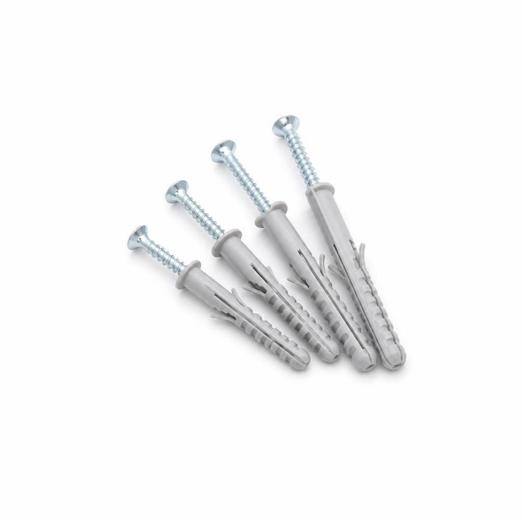 B.I. CARE 10# 5 X 45 & 10 X 50MM PVC WALL PLUG WITH SCREW