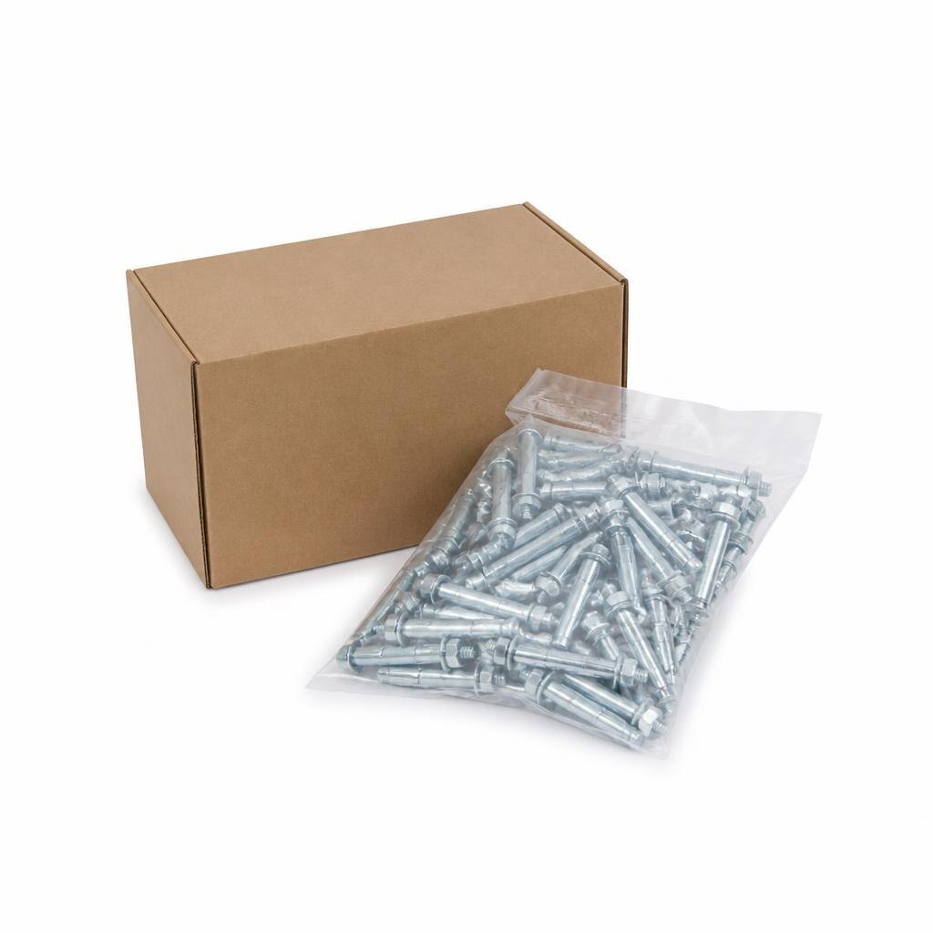 QT 1/4" X 2" SLEEVE ANCHOR (WALL PLUG) - SIRIM (200PCS/BOX)