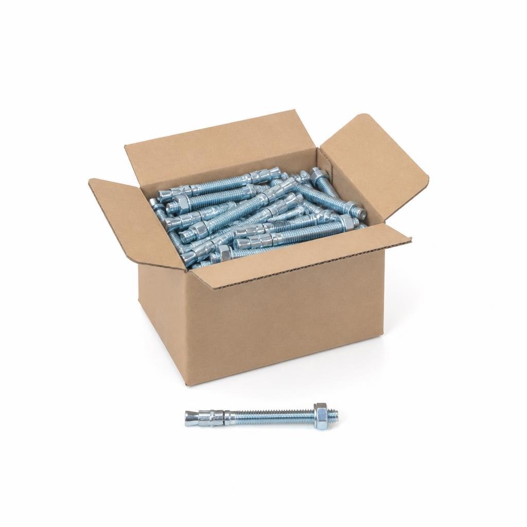 QT M12 X 100MM ZP PK WEDGE ANCHOR (50PCS/BOX)
