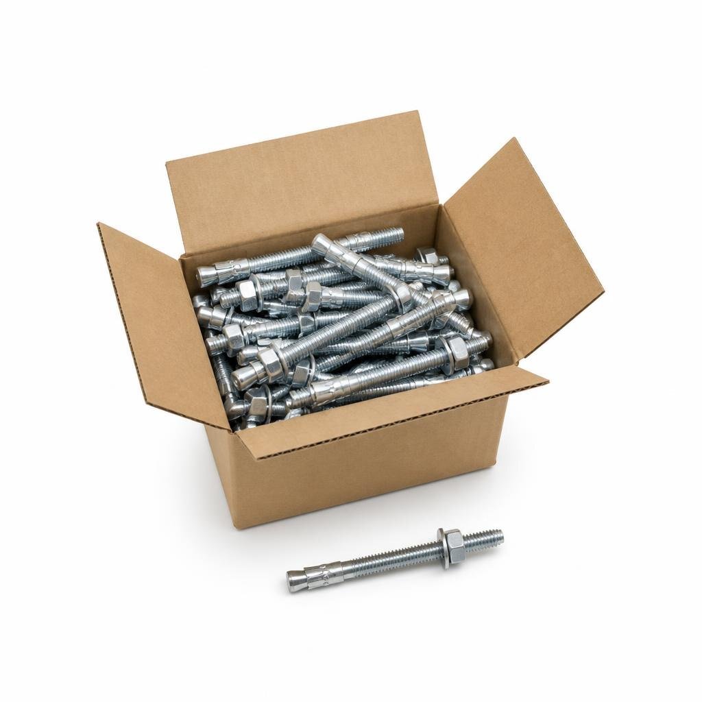 QT M12 X 120MM ZP PK WEDGE ANCHOR (50PCS/BOX)