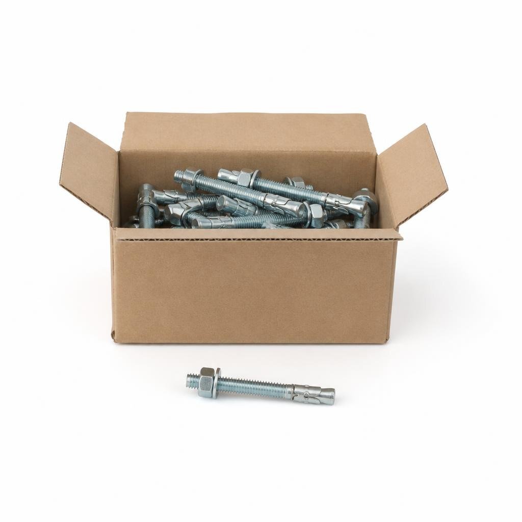 QT M16 X 100MM ZP PK WEDGE ANCHOR (50PCS/BOX)