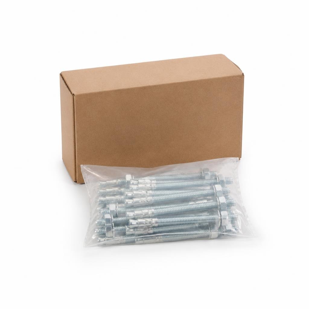 QT M20 X 200MM ZP PK WEDGE ANCHOR (20PCS/BOX)