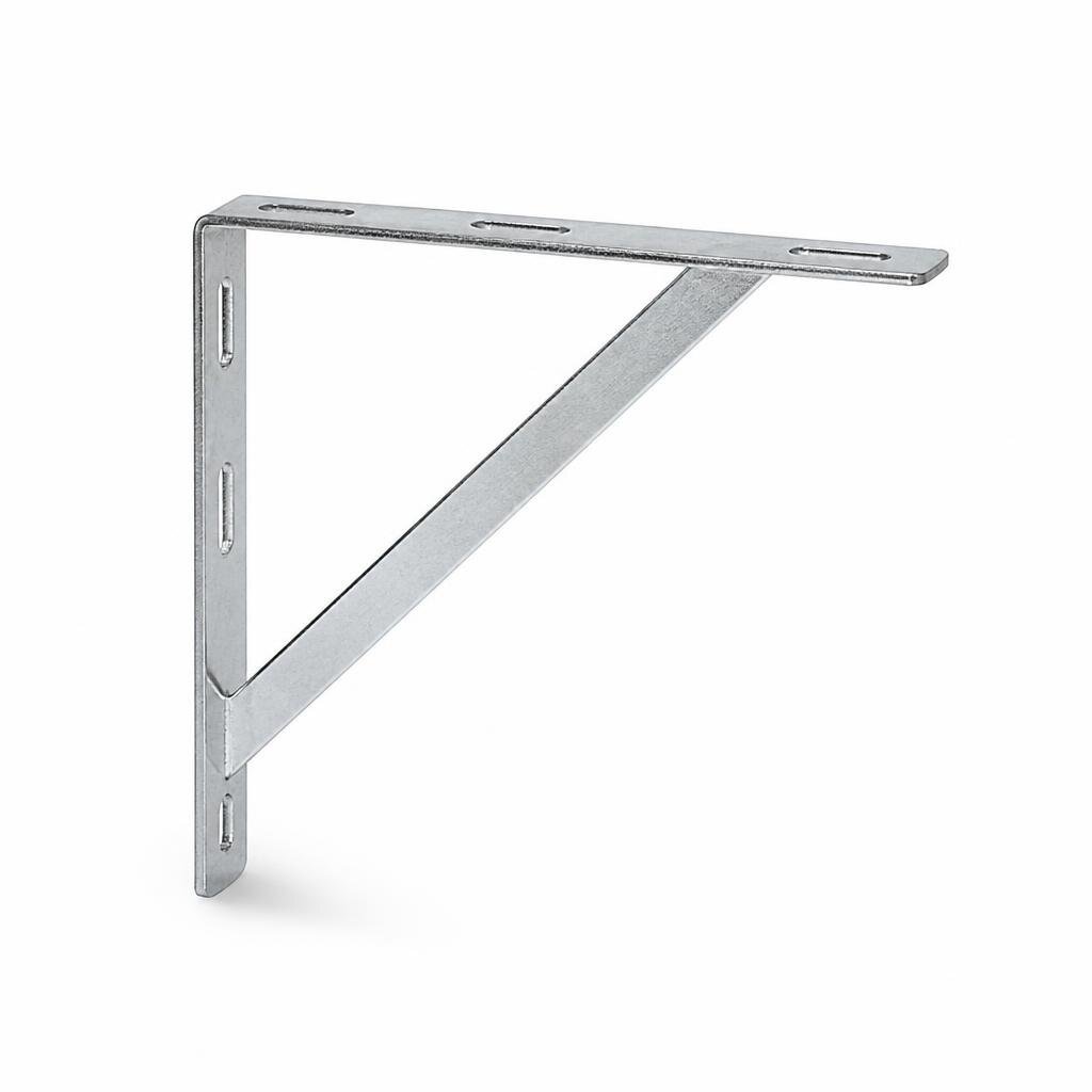 10" X 16" SLOTTED ANGLE TRIANGLE SHELF BRACKET