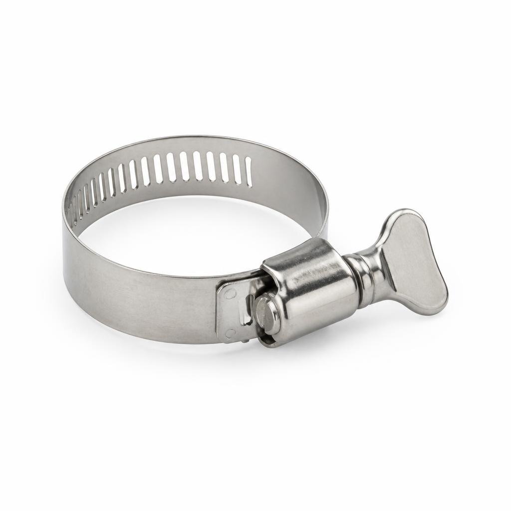 7/8" S/STEEL THUMB HOSE CLIP