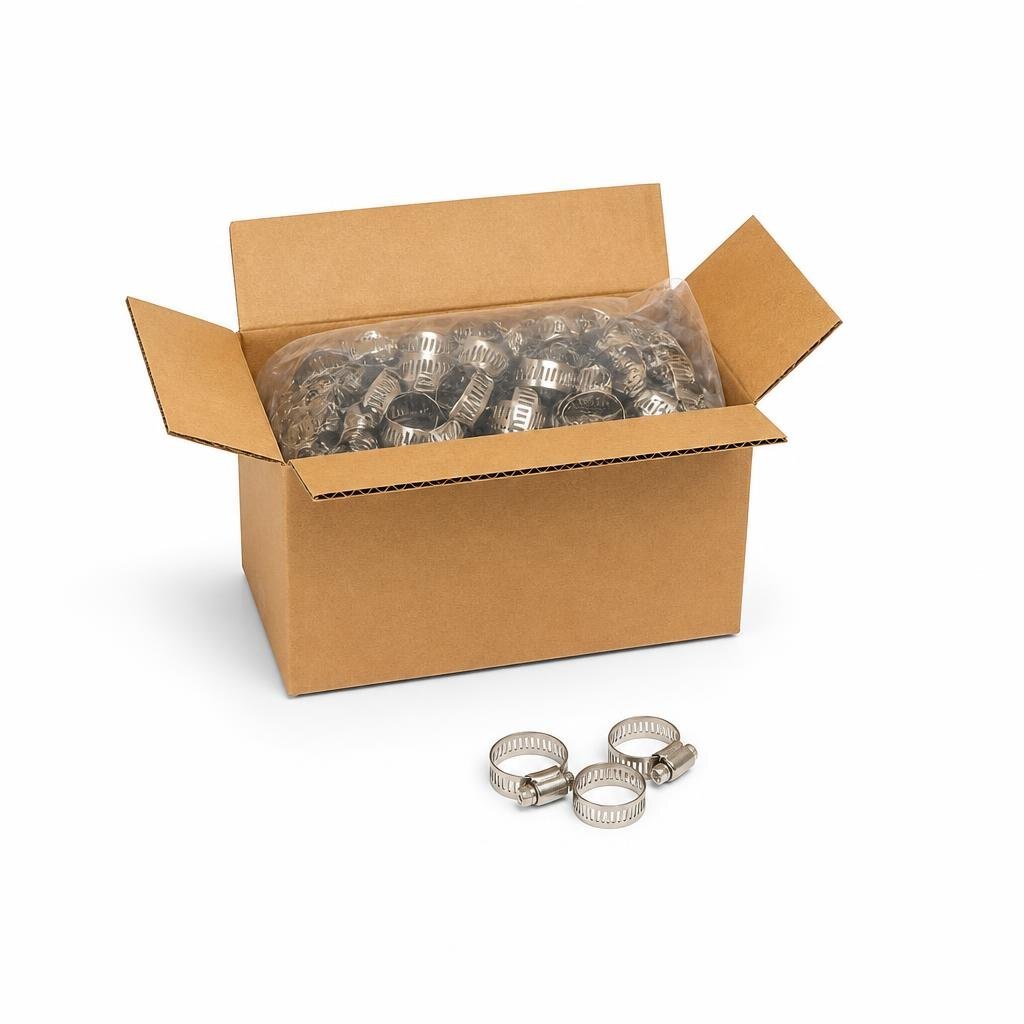 NIETZ 12MM 1/2" 8-12 S304 S/STEEL HOSE CLIP - 537-01-012 (100PCS/BOX)