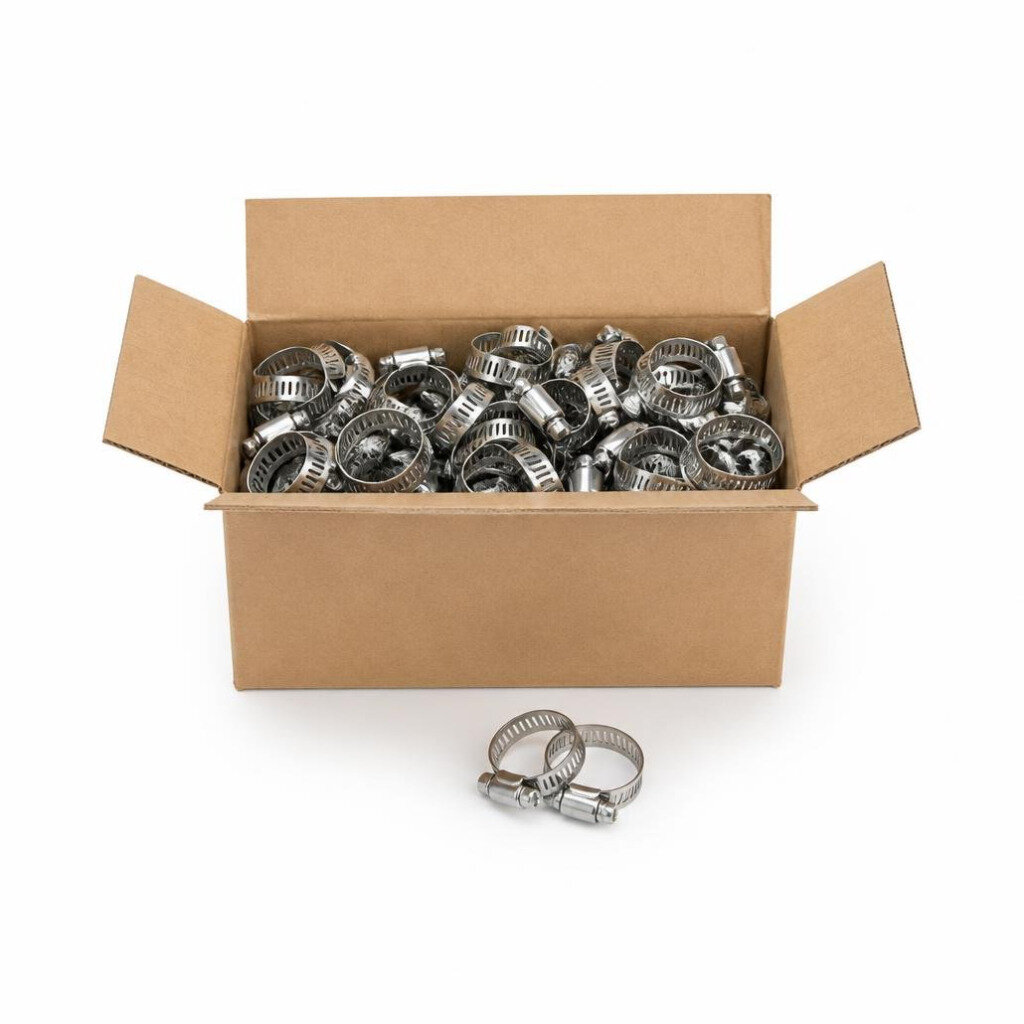 NIETZ 23MM 7/8" 11-23MM S304 S/STEEL HOSE CLIP - 537-02-023 (100PCS/BOX)