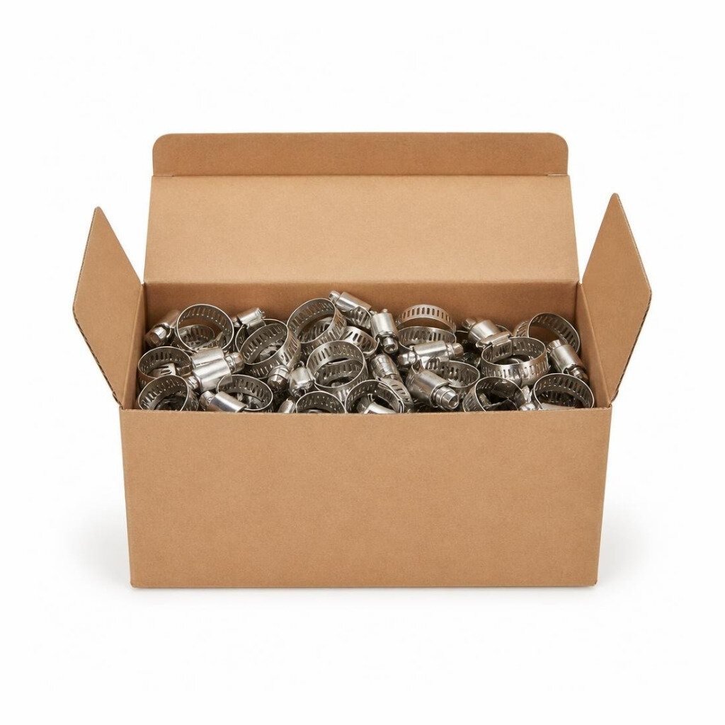 NIETZ 32MM 1 1/4" 18-32MM S304 S/STEEL HOSE CLIP - 537-02-032 (50PCS/BOX)
