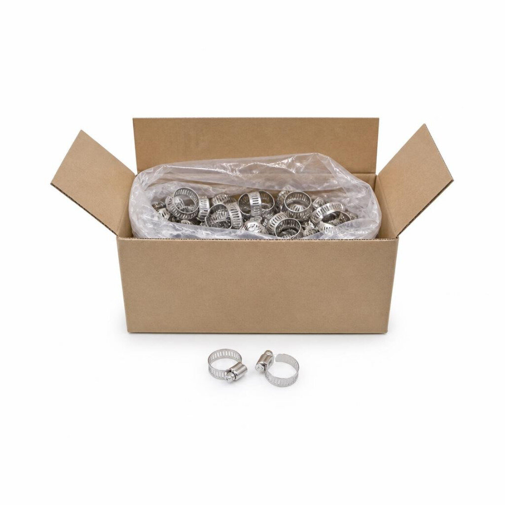 NIETZ 44MM 1 3/4" 21-44MM S304 S/STEEL HOSE CLIP - 537-02-044 (50PCS/BOX)