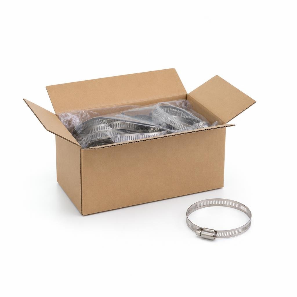 NIETZ 89MM 3 1/2" 65-89MM S304 S/STEEL HOSE CLIP - 537-02-089 (25PCS/BOX)