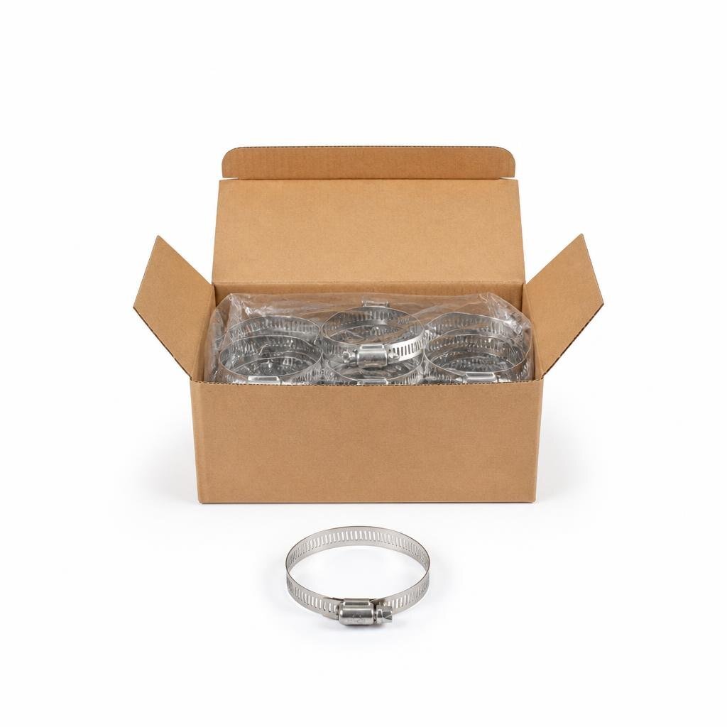 NIETZ 95MM 3 3/4" 72-95MM S304 S/STEEL HOSE CLIP - 537-02-095 (25PCS/BOX)