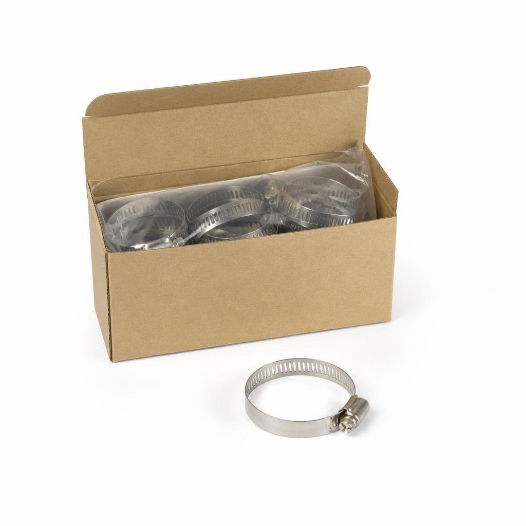 NIETZ 121MM 4 3/4" 98-121MM S304 S/STEEL HOSE CLIP - 537-02-121 (10PCS/BOX)