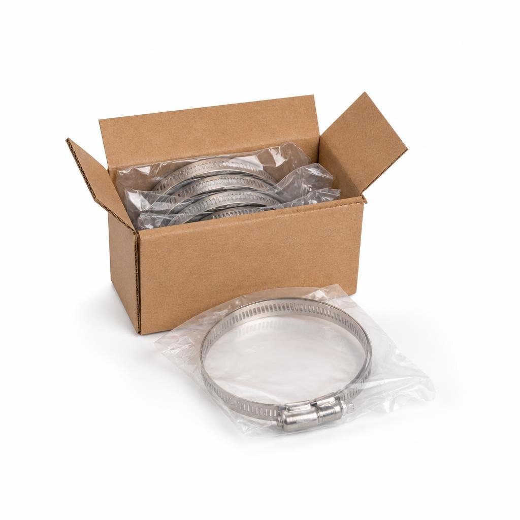 NIETZ 127MM 5" 103-127MM S304 S/STEEL HOSE CLIP - 537-02-127 (10PCS/BOX)