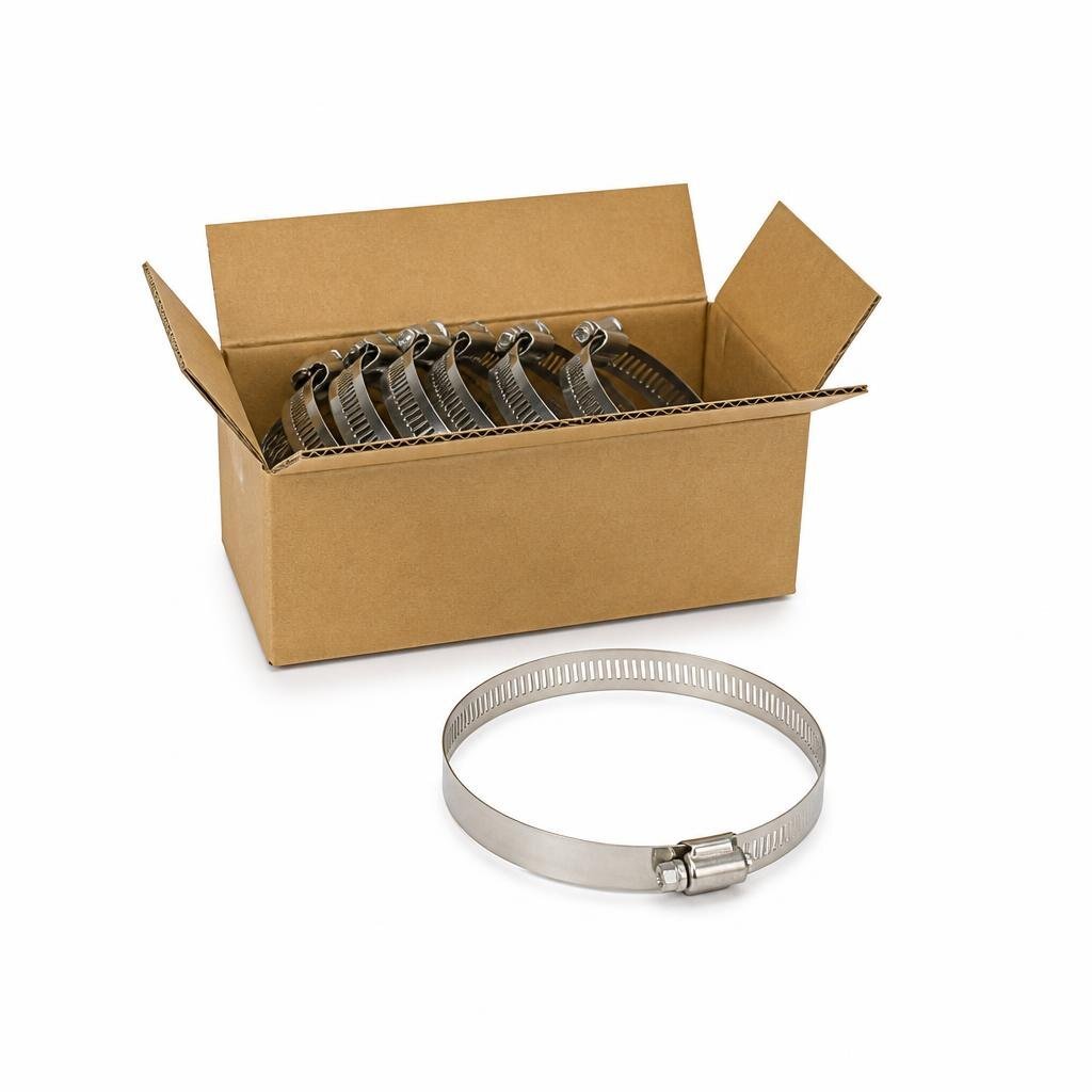NIETZ 152MM 6" 130-152MM S304 S/STEEL HOSE CLIP - 537-02-152 (10PCS/BOX)