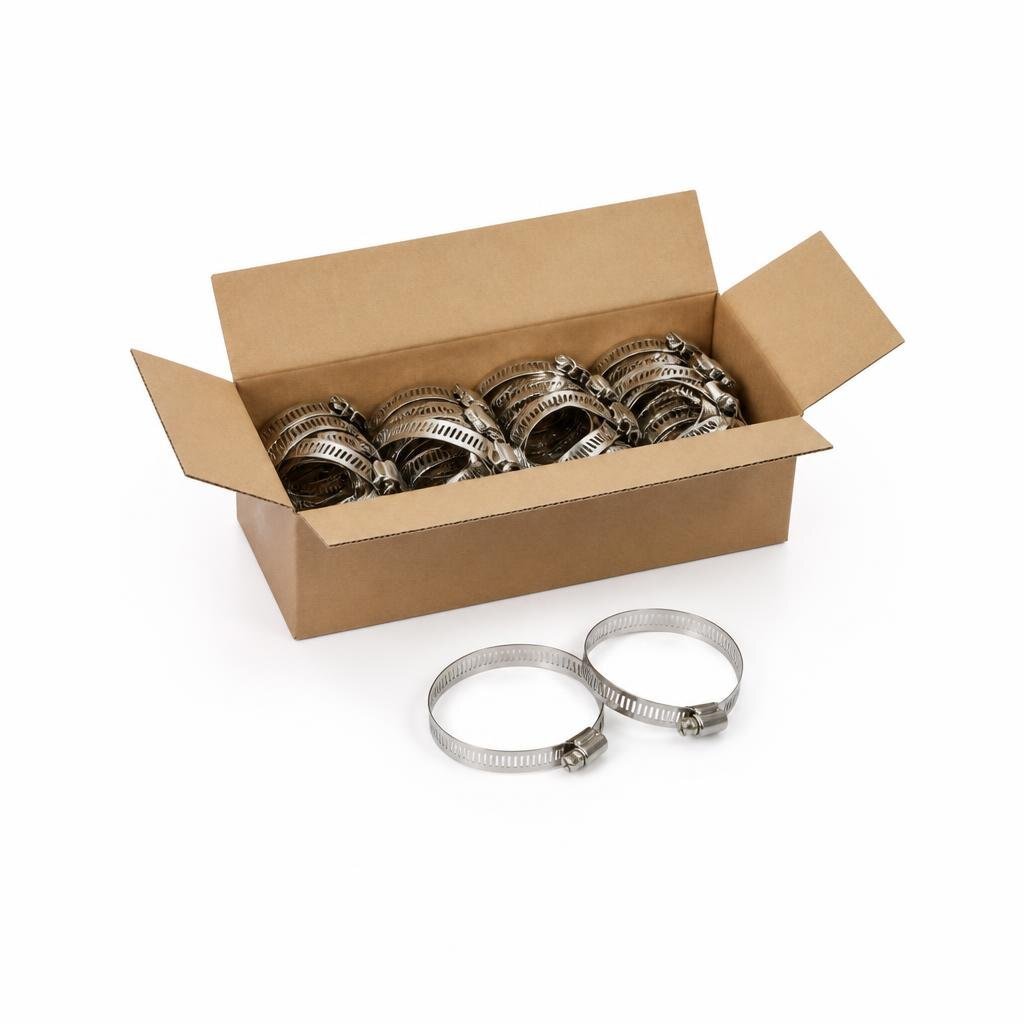 NIETZ 165MM 6 1/2" 143-165MM S304 S/STEEL HOSE CLIP - 537-02-165 (10PCS/BOX)