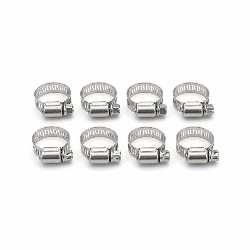 8PCS S/STEEL HOSW CLIP