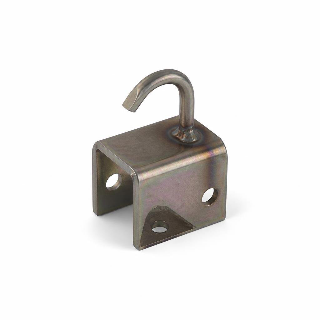 3/8" X 1 1/4" X 1 1/2" GATE HOOK BRACKET DOOR - WELDING
