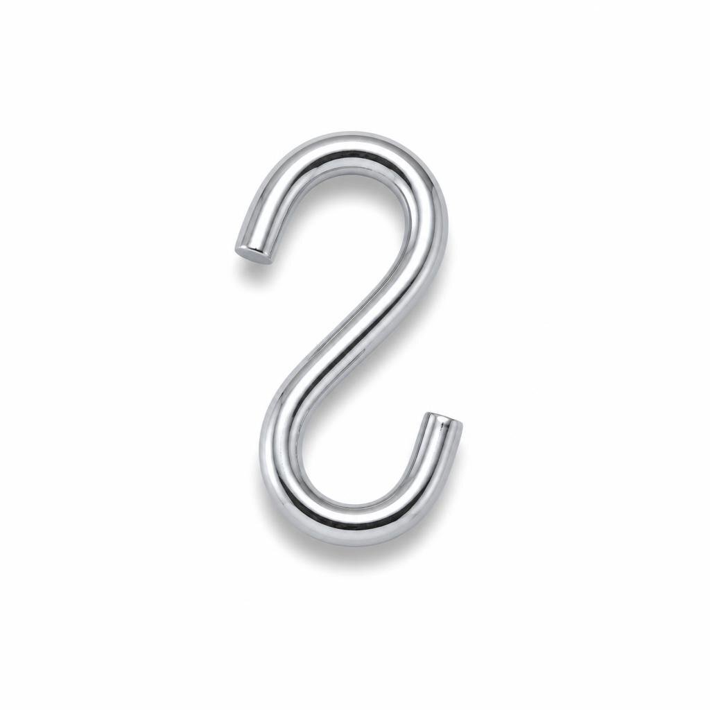 M-2" CHROME S HOOK