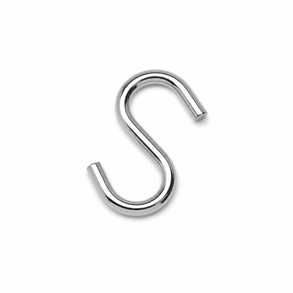 M-3" CHROME S HOOK