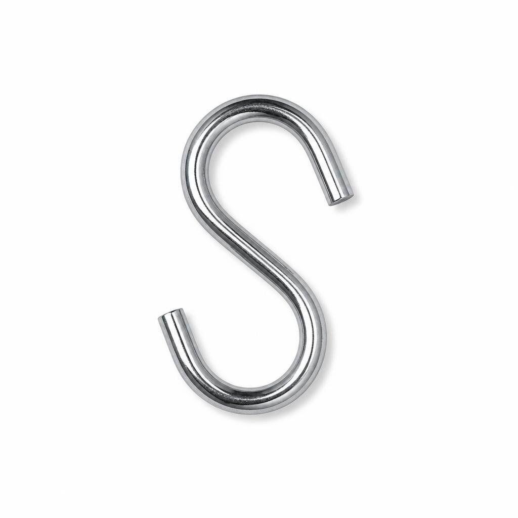M-4" CHROME S HOOK