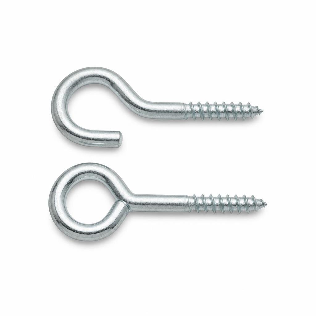 5" GALVANIZED IRON HOOKS & EYES