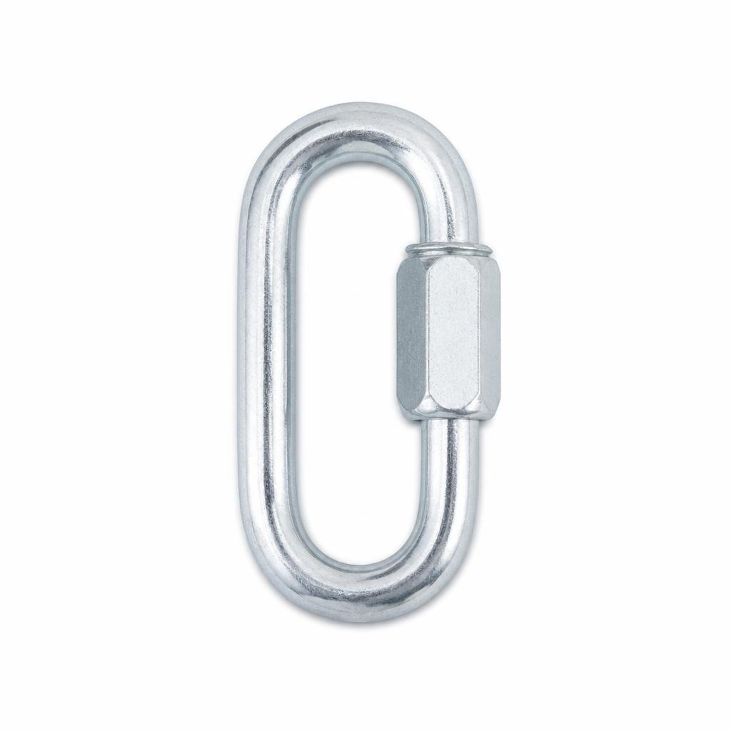 MLINK 7MM X 68MM GI CHROME QUICK LINK OVAL CARABINE