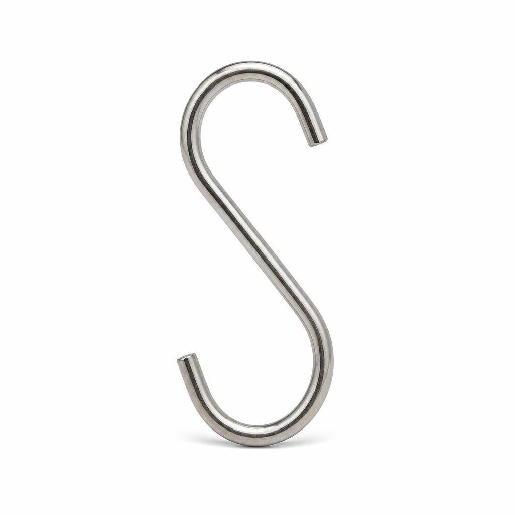 204 4" S/STEEL SINGLE HOOK