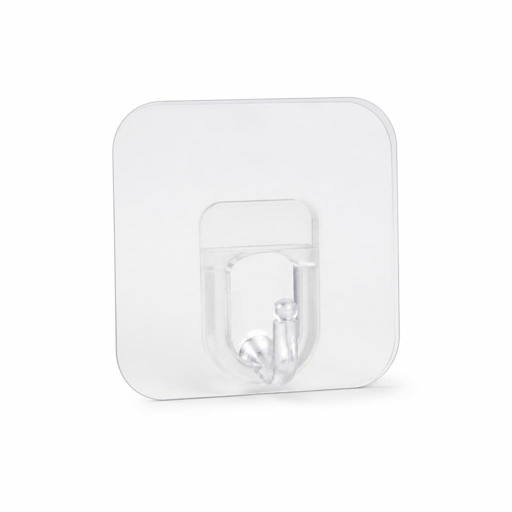 TRANSPARENT ADHESIVE POWER CORD HOOK
