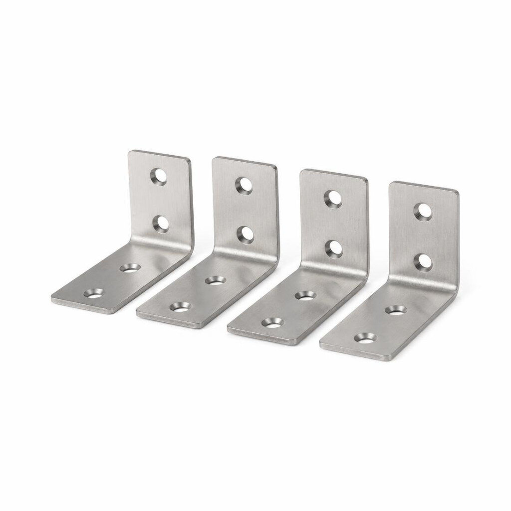 100MM X 100MM C.T S/S L-BRAKET (1PKT X 4PCS)