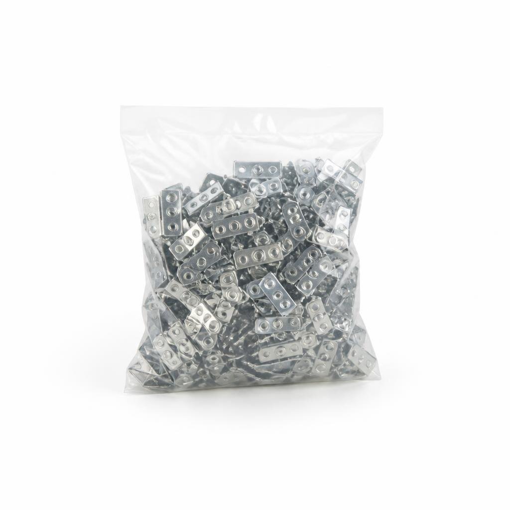 SUPER CURTAIN SINGLE BRACKET - SILVER (100PCS/BOX)