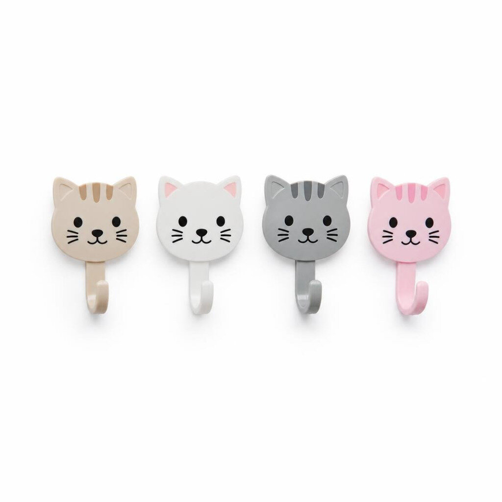 4PCS CARTOON  SEAMLESS HOOK