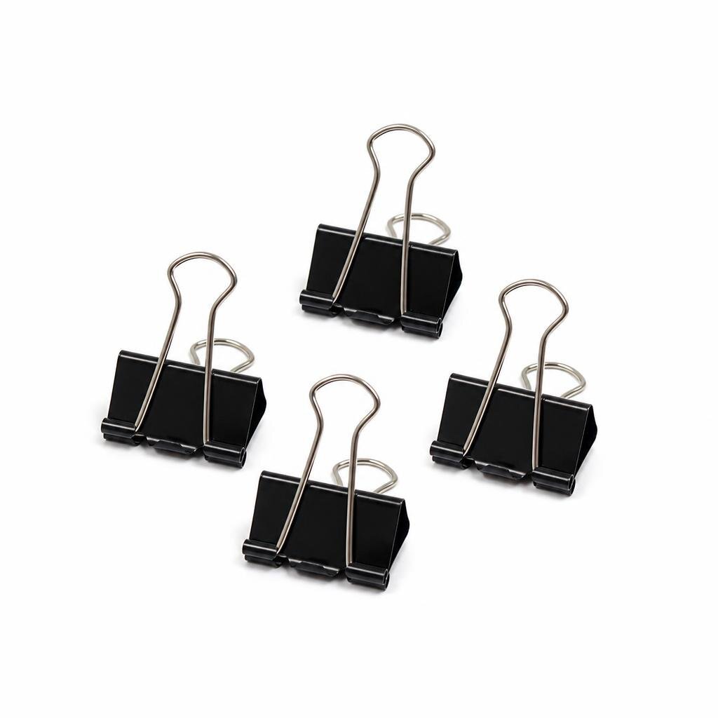 GRABBIT 32MM 4PCS BINDER CLIPS - BLACK