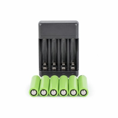 GP 1800MAH 6PCS RECHARGEBLE BATTERY WITH CHARGER