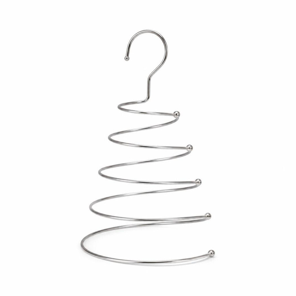 KH S/STEEL SPIRAL CLOTHES HANGER
