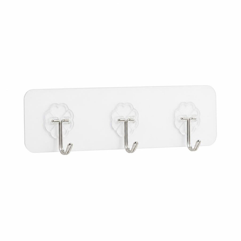 STRONG TRACELESS VISCOSE WALL RACK 3 HOOK