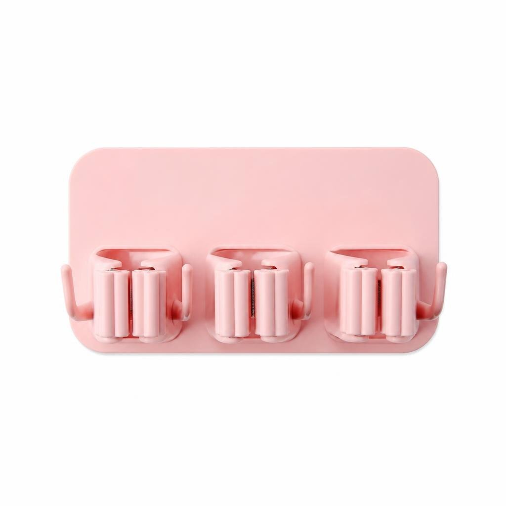SEAMLESS WALL HANGING MOP HOOK - PINK