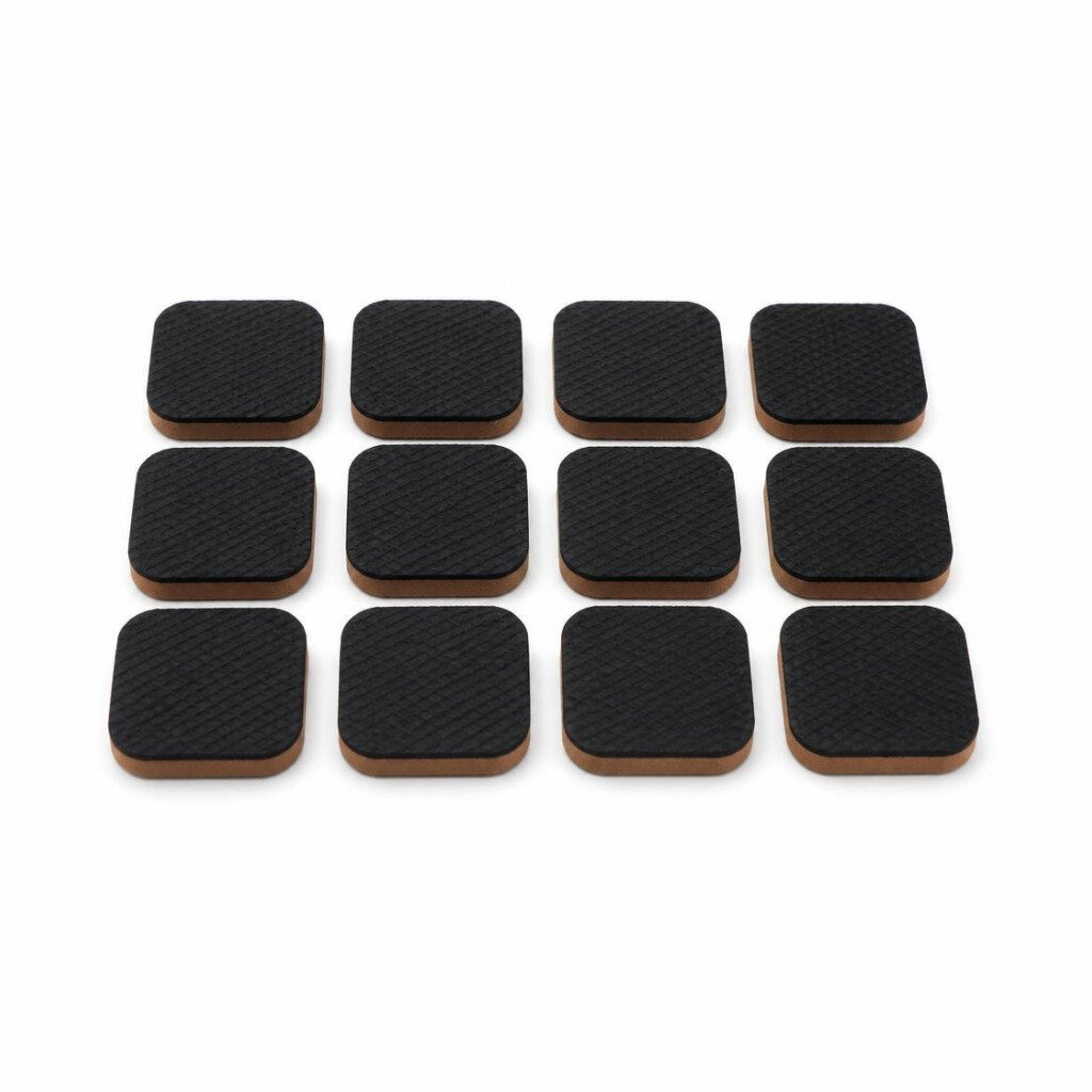 NON-SLIP FURITURE FEET MAT - SQUARE (12PCS)