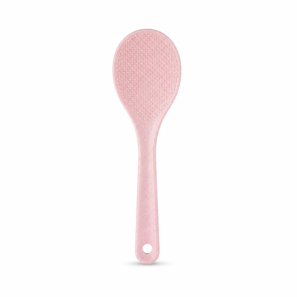 WHEAT STRAW RICE SPOON - PINK