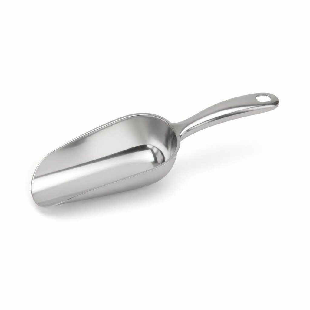 ME5 L26 X W17 X H9.8CM METAL RICE SCOOP