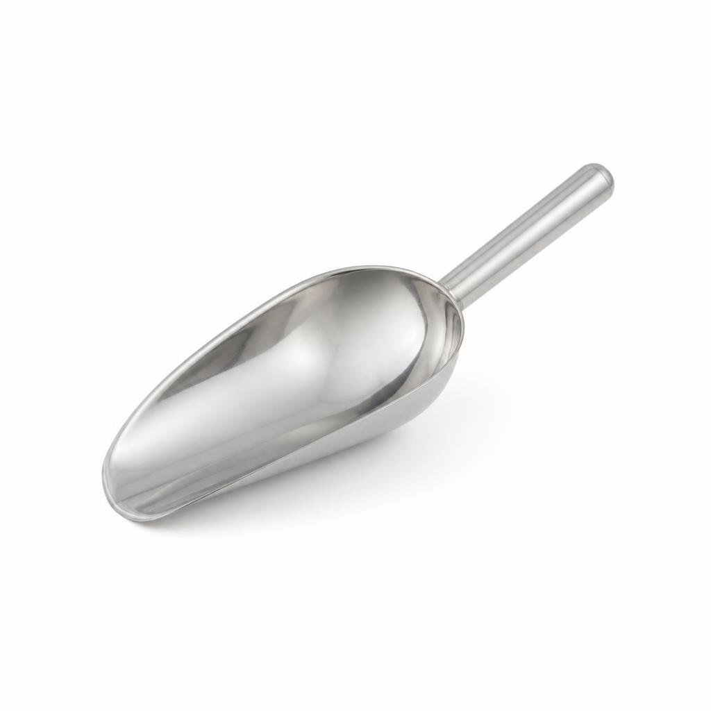 ME8 L29 X W20 X H12CM METAL RICE SCOOP