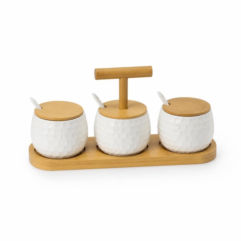 KITCHEN CONDIMENT SET WITH SPOON