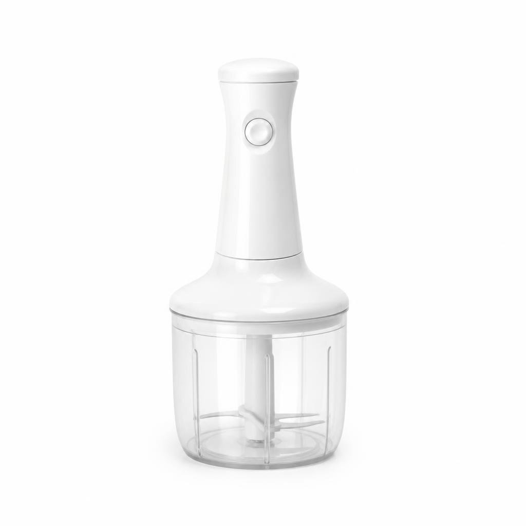 WIRELESS ELECTRIC WHISK FOOD CHOPPER -WHITE
