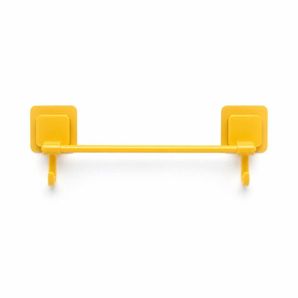 BATHROOM TOWEL RACK ADHESIVE HOOK - YELLOW