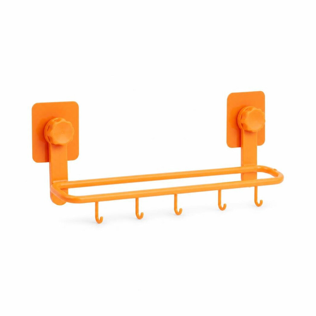 BATHROOM TOWEL RACK ADHESIVE HOOK - ORANGE