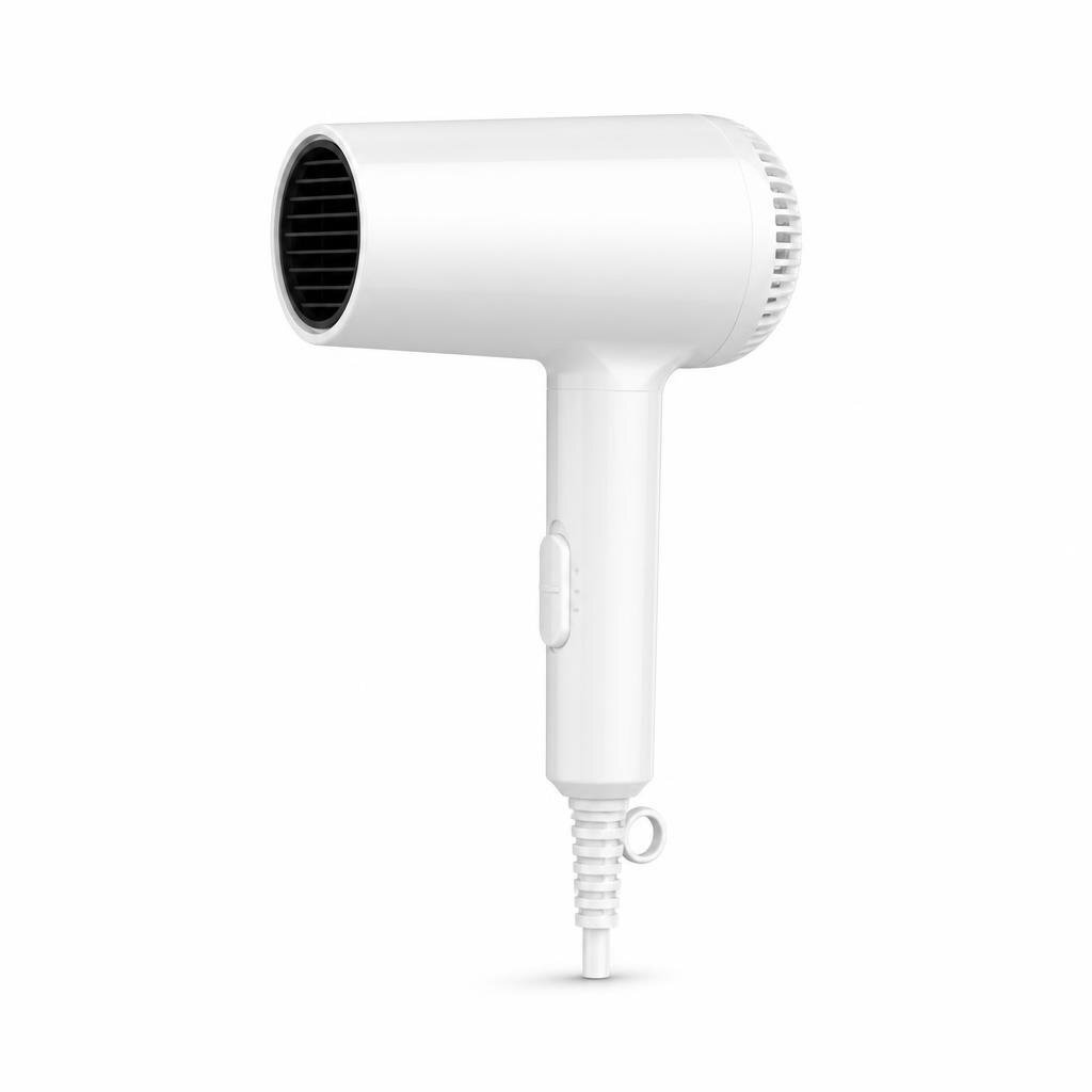 MINI 1200W HAIR DRYER - WHITE