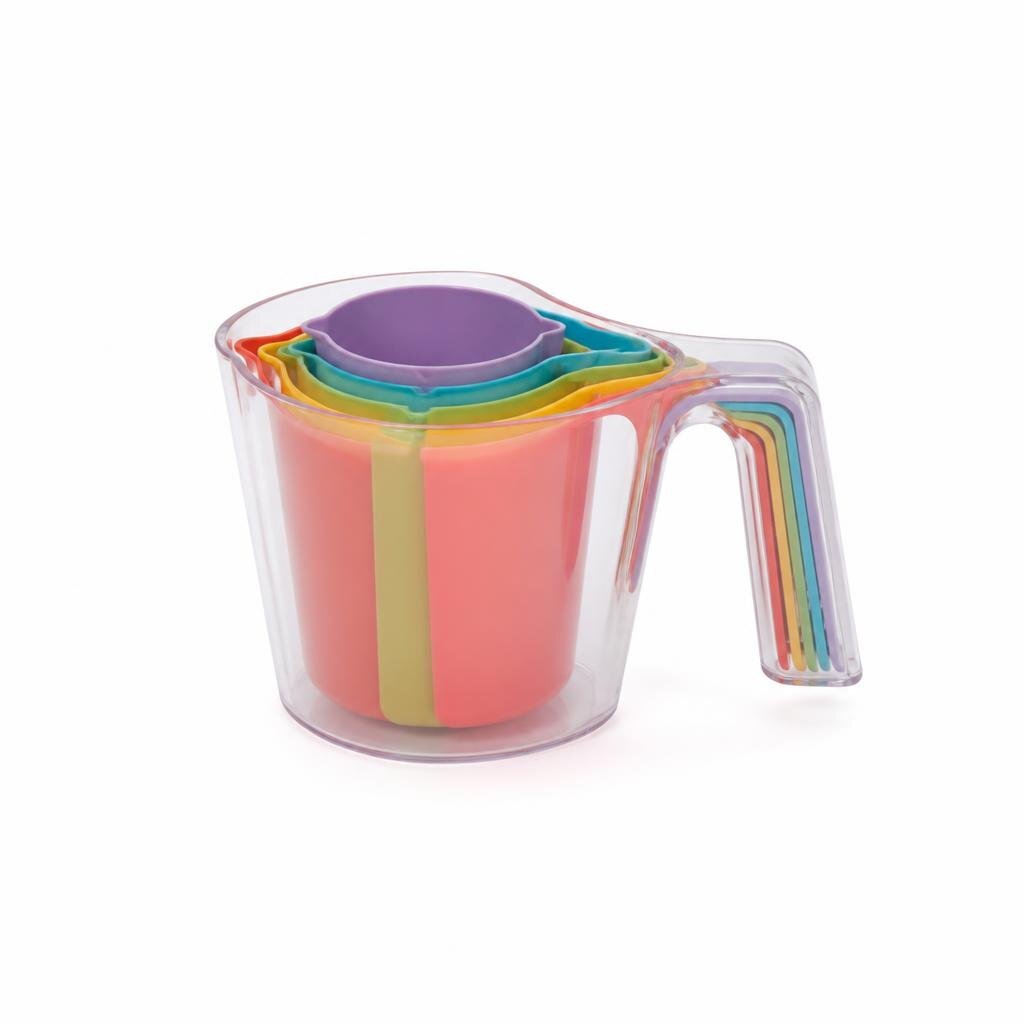 6IN1 PLASTIC MEASURING CUP