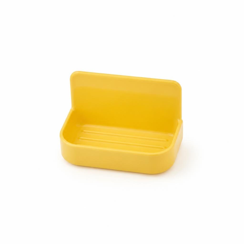 SEEMLESS ADHENSIVE SOAP BOX - YELLOW