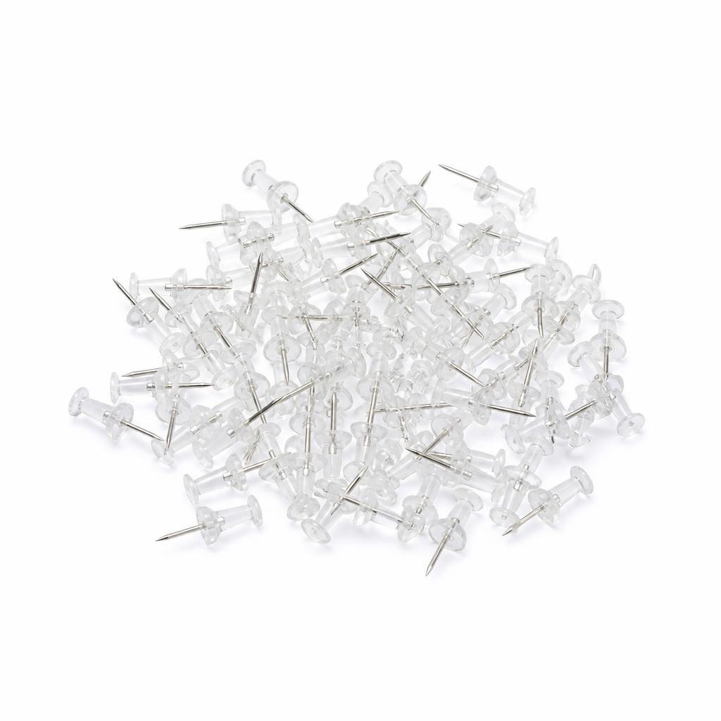 GRABBIT 70PCS PUSH PIN - TRANSPARENT