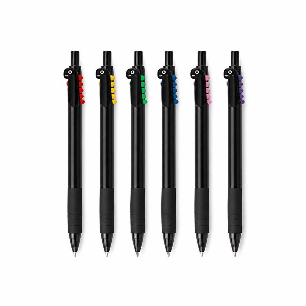 GRABBIT 0.7MM 6PCS DIHNO CLIPTO PEN-BLK