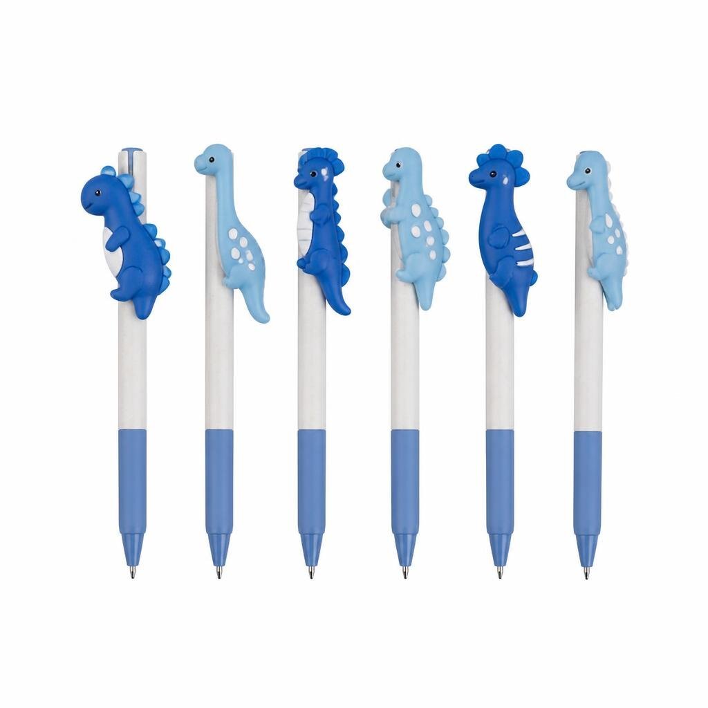 GRABBIT 0.7MM 6PCS DIHNO CLIPTO PEN-BLU
